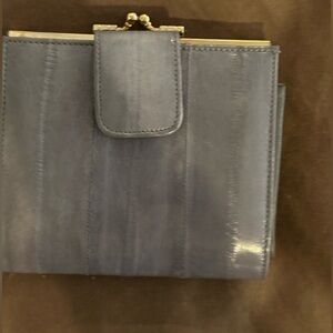 Vintage Grey Eel Skin Wallet